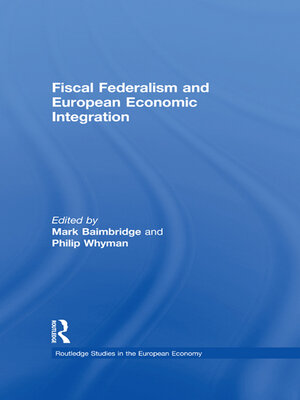 cover image of Fiscal Federalism and European Economic Integration